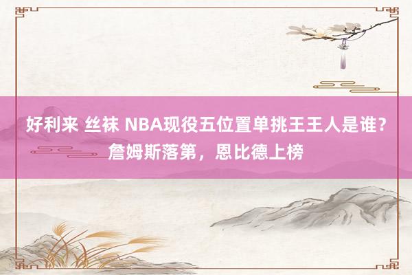 好利来 丝袜 NBA现役五位置单挑王王人是谁？詹姆斯落第，恩比德上榜