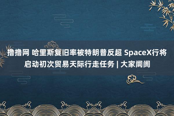 撸撸网 哈里斯复旧率被特朗普反超 SpaceX行将启动初次贸易天际行走任务 | 大家阛阓