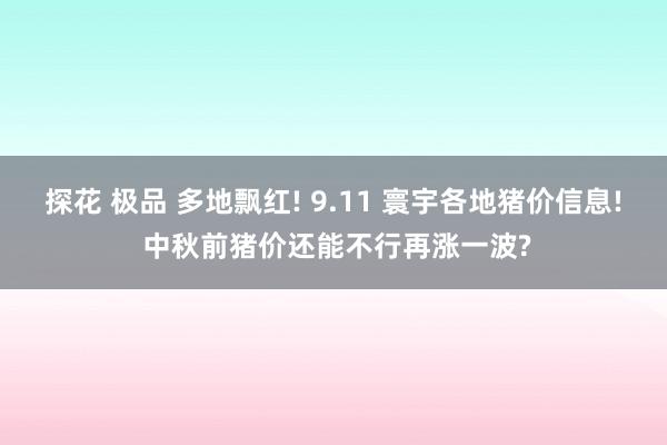 探花 极品 多地飘红! 9.11 寰宇各地猪价信息! 中秋前猪价还能不行再涨一波?