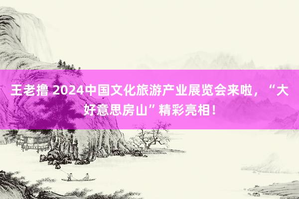 王老撸 2024中国文化旅游产业展览会来啦，“大好意思房山”精彩亮相！