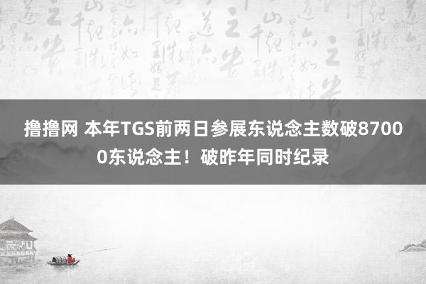 撸撸网 本年TGS前两日参展东说念主数破87000东说念主！破昨年同时纪录