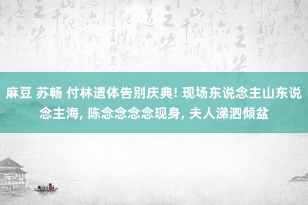 麻豆 苏畅 付林遗体告别庆典! 现场东说念主山东说念主海， 陈念念念念现身， 夫人涕泗倾盆