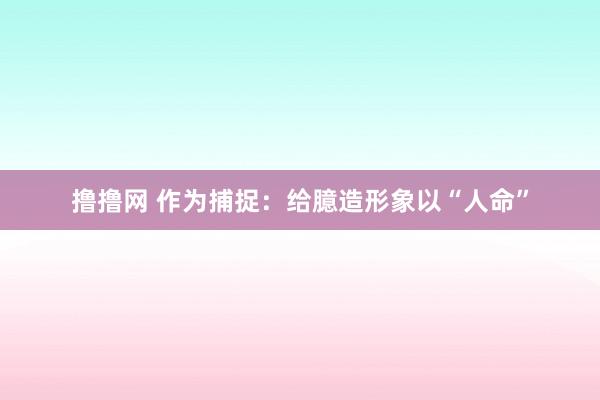 撸撸网 作为捕捉：给臆造形象以“人命”