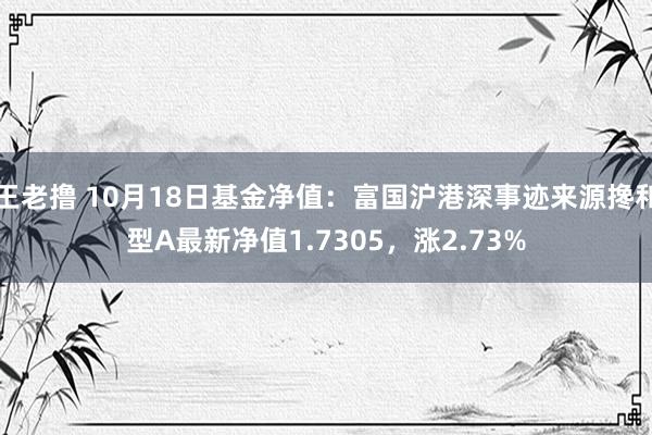 王老撸 10月18日基金净值：富国沪港深事迹来源搀和型A最新净值1.7305，涨2.73%