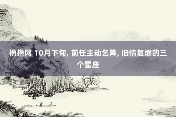 撸撸网 10月下旬， 前任主动乞降， 旧情复燃的三个星座