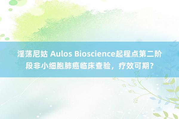 淫荡尼姑 Aulos Bioscience起程点第二阶段非小细胞肺癌临床查验，疗效可期？