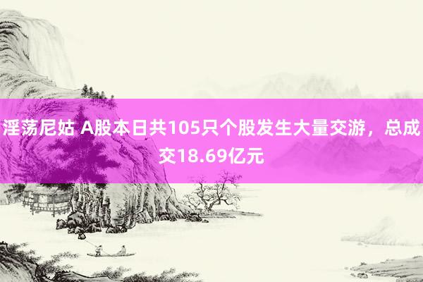 淫荡尼姑 A股本日共105只个股发生大量交游，总成交18.69亿元