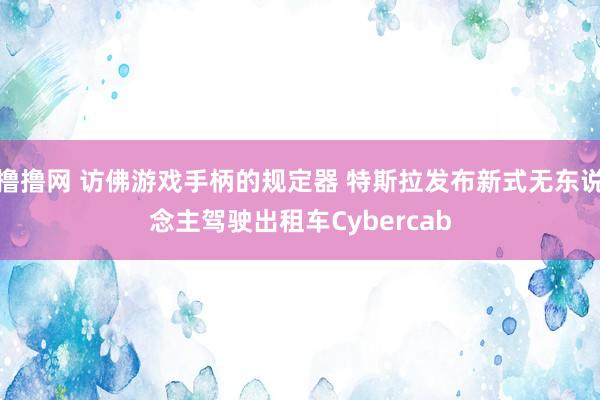 撸撸网 访佛游戏手柄的规定器 特斯拉发布新式无东说念主驾驶出租车Cybercab